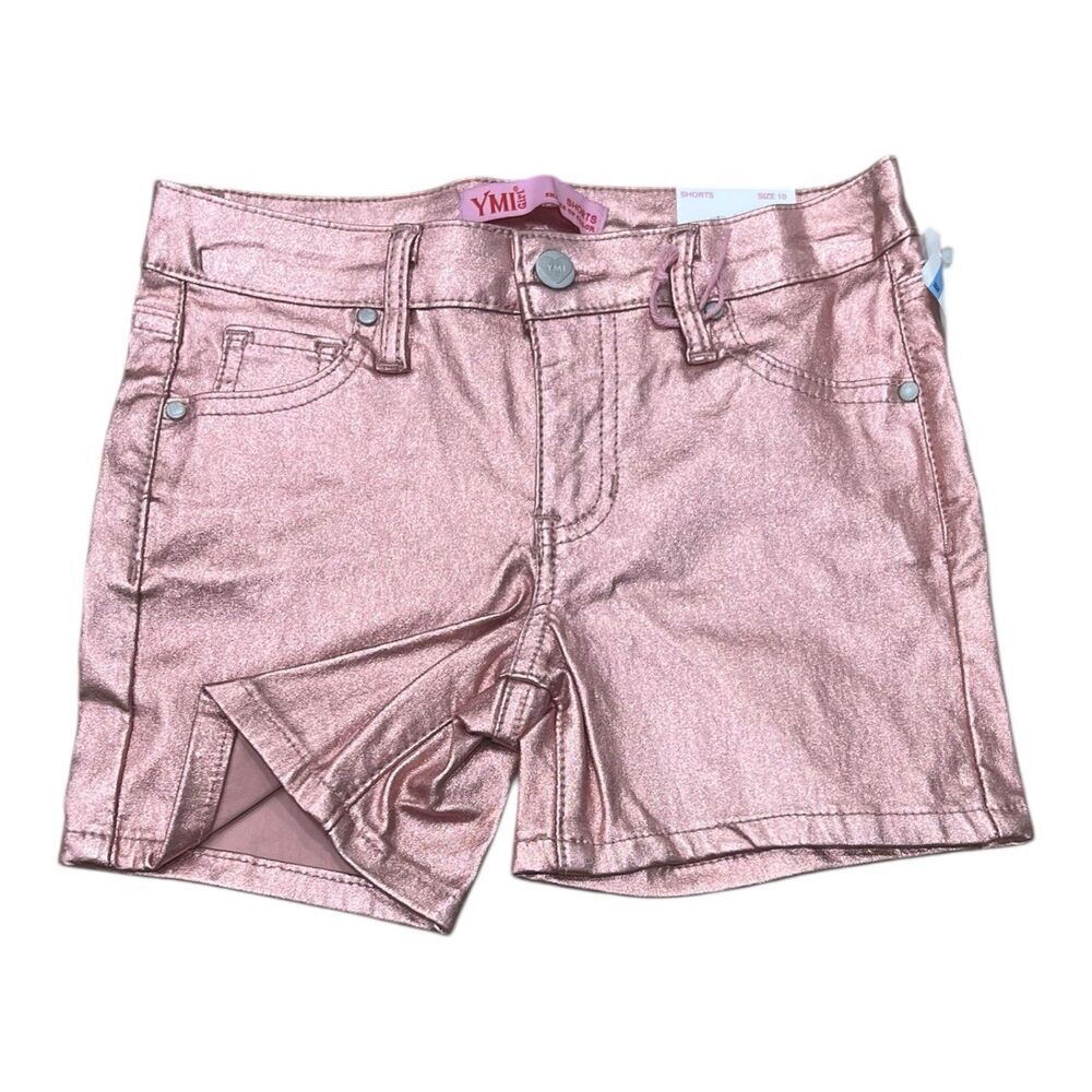 Ymi Girl Pink Metallic Shorts 12